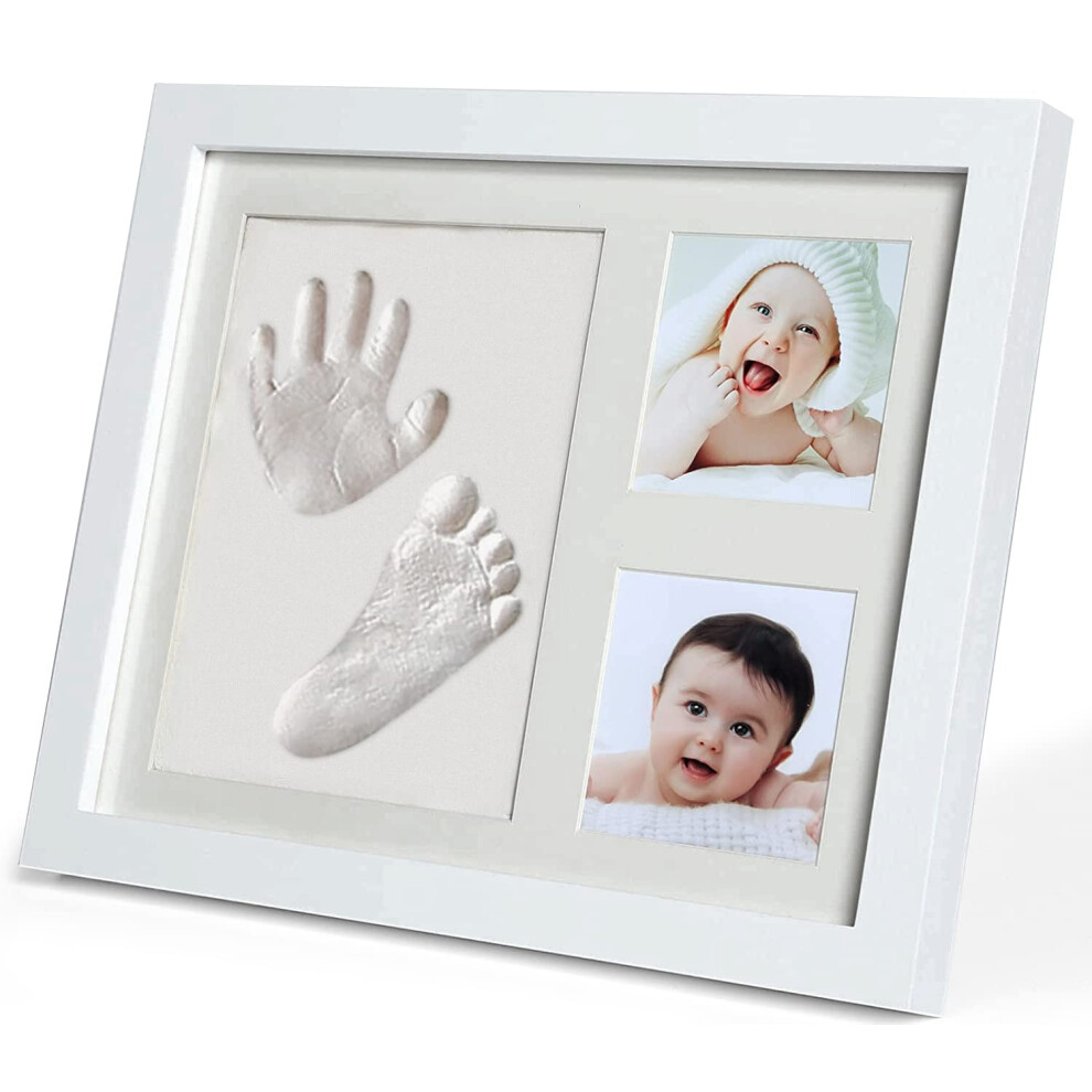 Pewingo Footprint & Handprint Clay Kit, Baby Photo Frame Kit For Newborn Baby Girls And Boys, Baby Shower Gifts,Baby Registry, New Parents Gift,