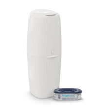 Angelcare Classic XL Nappy Bin, New Low-Cost Solution, Holds up to 70 Nappies, No Twist No Fuss, Less plastic Used, Includes 1x Octagonal Refill