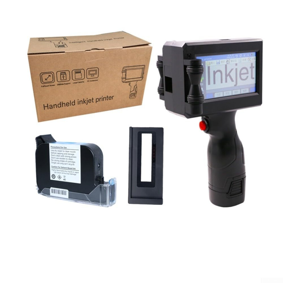 Handheld Inkjet Printer With Ink Cartridges, Date Coding And Batch Numbers Printer For Paper, Metal, Glass, Model B 9339159442432
