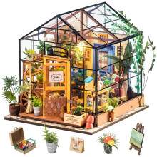 Rolife DIY Miniature House Kits for Adults Greenhouse Dolls House Craft Kits For Adults Model Kits for Adults to Build Birthday Gift for Women and