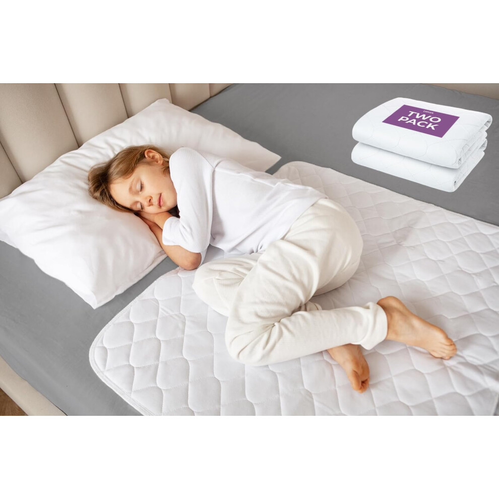 Lynmark? Kids 2X Potty Training Bed Pads For Waterproof Protection - Bed Protector For Potty Training & Bed Wetting Toddlers & Children, Absolute Lynmark