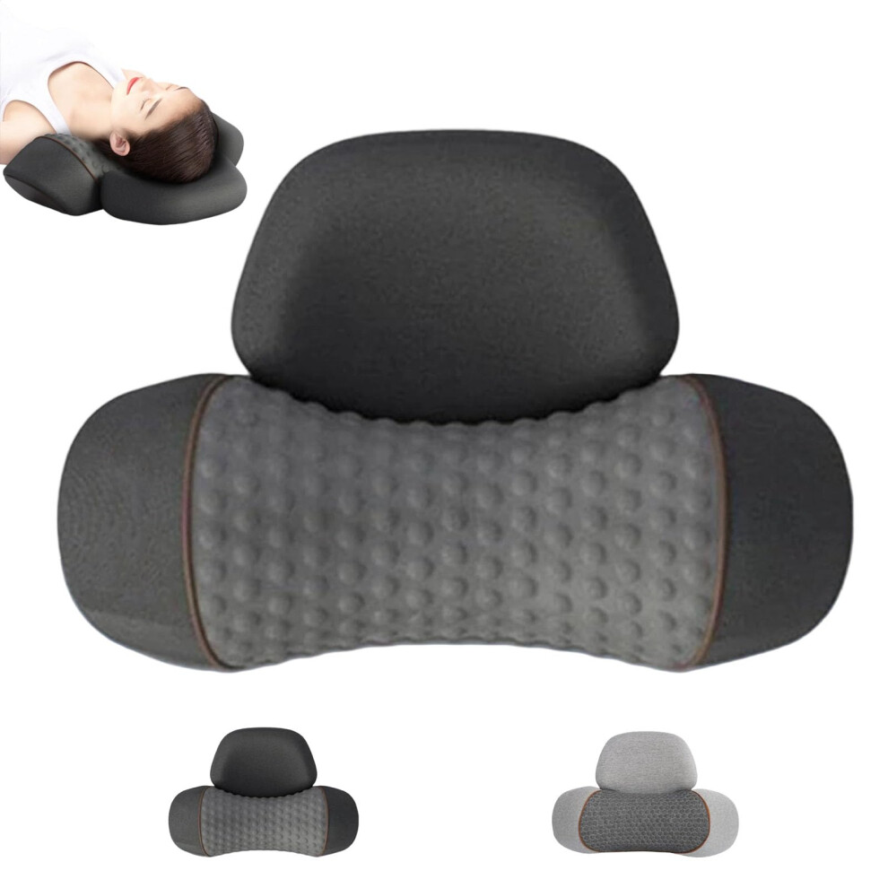 3 in 1 Neck Massage Pillow With Heat, 3 Modes, Dark Gray, Neck Massager For Cervical And Lumbar Spine, 1 Pc