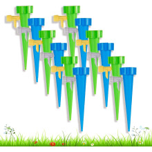 Piquets d'arrosage à vanne de contrôle réglable, système d'irrigation goutte à goutte à débit lent, matériau respectueux de l'environnement