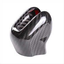 Car Central Control Gear Knob Trim Cover for XC60 XC90 S90 V90 S60 2015-2020 Shift Head Carbon Fiber Sticker,A