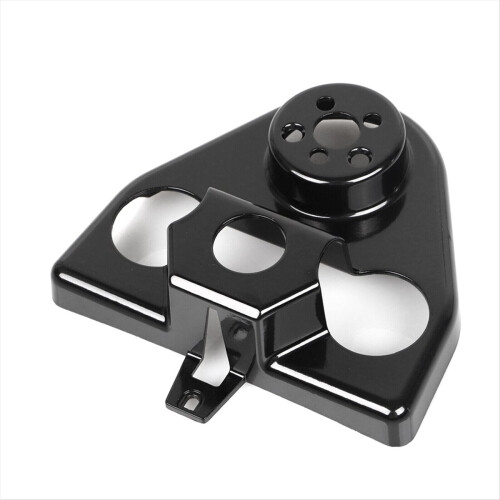 Black Handlebar Riser Cover for Road FLHR Custom 2003-2013 1
