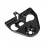 Black Handlebar Riser Cover for Road FLHR Custom 2003-2013 10