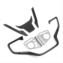 Steering Wheel Cover Trim for 2016 2017 2018 2019 2020 2021 Carbon Fiber Style