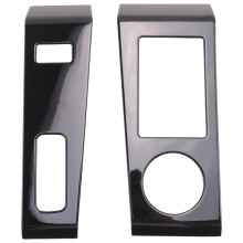Black Console Gear Shift Panel Trim Cover Frame Decor Sticker for 2022 2023 RHD