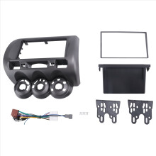 Car Radio Fascia for Fit Jazz City LHD One Din Dvd Stereo Cd Panel Mount Installation Trim Kit Frame Bezel