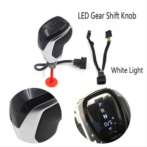 Electronic Shift Handle LED Gear Knob for Golf MK6 MK7 B7 B8 MK2 A White Light 1