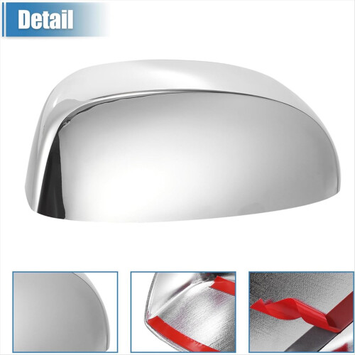 Chrome Rearview Mirror Cover Cap+Door Handle Kit for 2007-2014 2