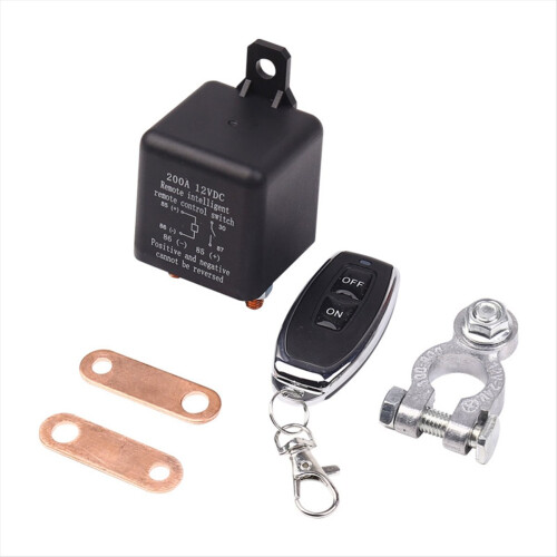 Remote Battery Disconnect Switch, Wireless Control 12V 200A Switch