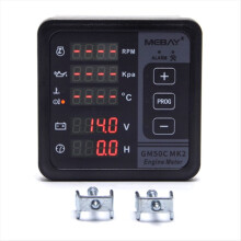 GM50C MK2 Engine Digital Multifunction Meter RPM Oil Pressure for Most EFI Engines Display Speed