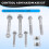 13859 Front Lower Inner Forward Suspension Control Arm Bolt Kit for 4