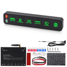 Wireless 6 Gang Switch Panel, Circuit Control Relay System Waterproof LED Panel Universal for Car Trucks SUV