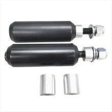 Left & Right 4.5inch Upper Crash Bar Shock Sliders Mounts for Dyna Street Bob FXDB 2006-2017 Slippery