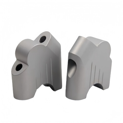 Motorcycle Accessories Handlebar Riser Adjustable Heightening Clamp Kit for R12 NineT NINE Silver 2