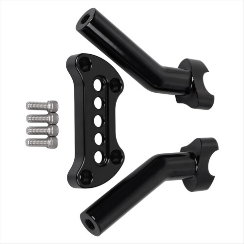 6Inch Pullback Handlebar Riser Top Clamp for Sportster Dyna Street Bob FXDB 1