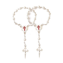 2 Pcs Rosary for Car Steering Wheel Interior Rear View Mirror Charm Auto Decor