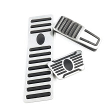 Car Footrest Pedals Gas Brake Pedal Plate Pad Stainless for Quattroporte 2014 -2017