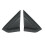 Car Black Front Window Triangle Panel Triangular Decorative 9647011377 96470112777 for C4 04-10 11