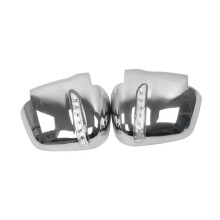 For Refine STAREX 2004 ABS Chrome-Plated LED Rearview Mirror Cover with Turn Signal Reversing