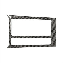 Car Water Cup Holder Panel Trim Stickers Carbon Fiber for Golf 7 Mk7 2012-2020