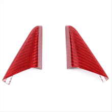 Real Carbon Fiber Car A PillarTriangle Cover for 718 911 2012-2019 Decorative Red