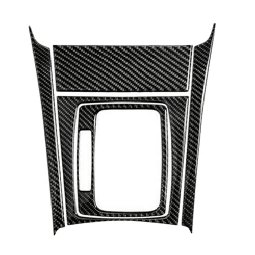 ABS Carbon Fiber Gear Shift Panel Trim Set for - C Class W204 2007-2013