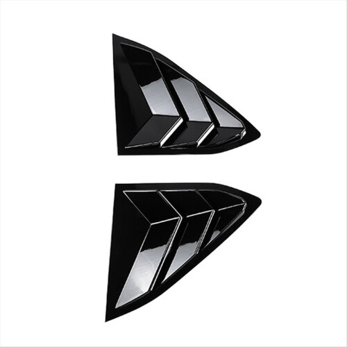 For C8 2020-2023 Car Rear Triangle Window Shutters Sunshade Modified Black