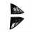 For C8 2020-2023 Car Rear Triangle Window Shutters Sunshade Modified Black 9