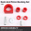 Rack and Pinion Bushing Set Bogie Kit for Pickup 8.10103G Red 4