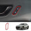 Car Seat Memory Adjustment Button Trim Frame for 2024 Interior Accessories Red 3