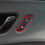 Car Seat Memory Adjustment Button Trim Frame for 2024 Interior Accessories Red 6