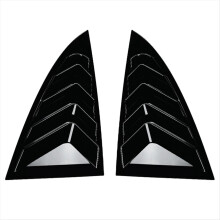 For 2024+ Rear Side Window Louvers Air Vent Scoop Shades Cover Blinds Spoiler Gloss Black