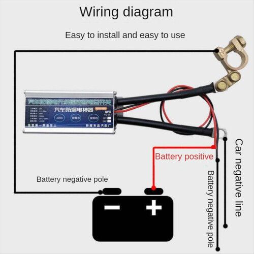 Car Battery Isolation Switch 1000A 12V Isolator Main Leakproof Power 1
