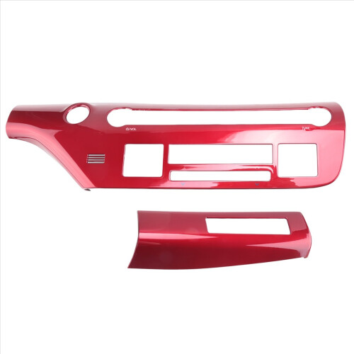 Car Central Control Trim Panel Frame for 2024+ Multi-Function Button Red 2