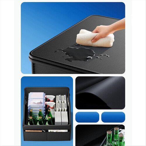 Car Trunk Organizer Folding Auto Storage Box Multi Compartment Bins Stowing Tidying for Interior 1