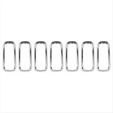 7 Pcs Front Grille Centre Mesh Bright Rims for 2015-2018 735599127 5XB16SZ0AA 735665564 Modification