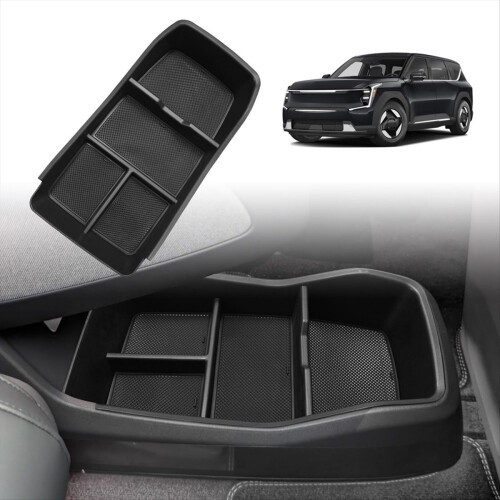 Lower Center Console Organizer Tray Storage Box for EV9 2024 Interior Accessories 2