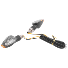 4 Pieces Motorcycle Indicators Flowing Turn Signal Lights 14 LED 12V Motorbike Indicator Blinker Amber Lamp