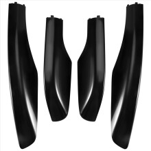 4PCS Black ABS Car Roof Luggage Rack Rail End Cover Shell Protector Fit for Fortuner 2004-2014