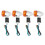 4PCs Motorcycle Turn Signals Amber Lights LED Indicator for 11