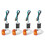 4PCs Motorcycle Turn Signals Amber Lights LED Indicator for 3