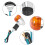 4PCs Motorcycle Turn Signals Amber Lights LED Indicator for 7