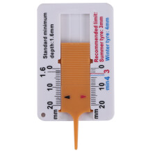 4Pcs Tyre Tread Depthometer 0-20mm Auto Car Depth Gauge Caliper Tire Ruler Vernier Indicator