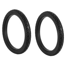 2PCS 16 Inch X 1.75 Bicycle Solid Tires Bike Standby Polyurethane Non-Slip Cycling Tyre Black