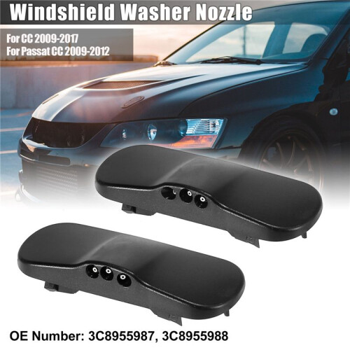 2PCS Windshield Windscreen Washer Nozzle Jet 1Z0955985 for - CC 2009-2012 / 2009-2017 1