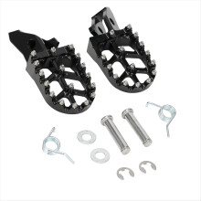 Footrest Foot Pegs Footpegs Rests Pedals for Sur-Ron Ultrabee Ultra Bee Off-Road Electric Dirt Bike Parts Black