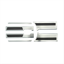 Car Stainless Steel Door Sill Scuff Plate Welcome Foot Pedal for Spacia/Spacia Custom MK54S MK94S 2024 Silver